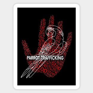 Macaw Parrot Stop Trafficking Sticker